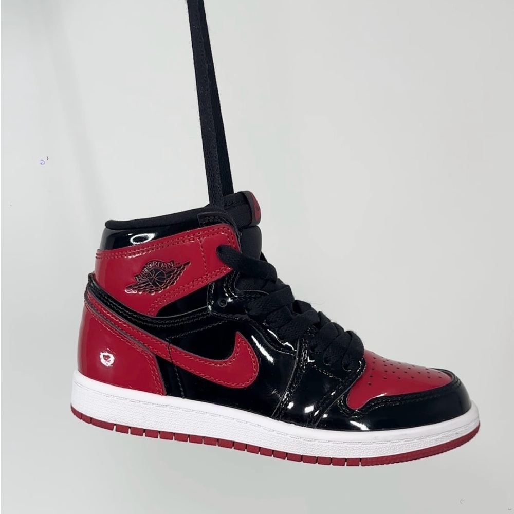 Air Jordan 1 retro high OG patent Breds kids